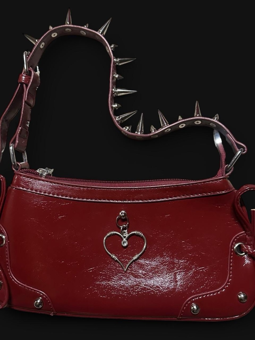 Red Spiked Should Bag